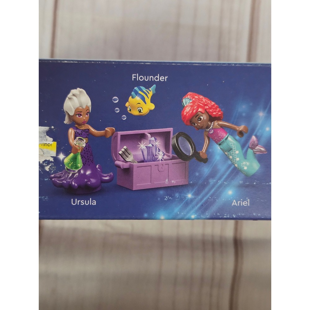 LEGO Disney Princess Ariels Crystal Cavern 43254 Ariel Ursula Flounder 141 Pcs - Picture 2 of 8